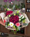 Bouquet Grenat & Corail